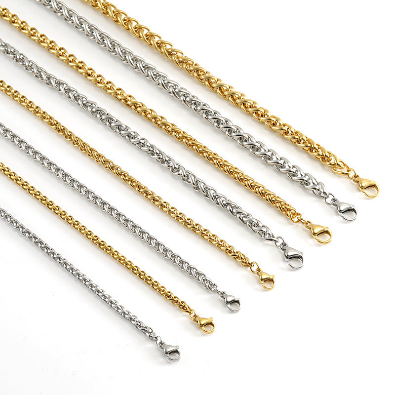 18K Gold Keel Chain Necklace Pendant Finished Chain Hip Hop - HD Wireless Product #4