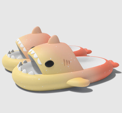 Gradient Shark Slippers 4cm Thick Bottom Shit Feeling Slippers decb5bc8 3e6a 41ab 861f f62d87095d3c