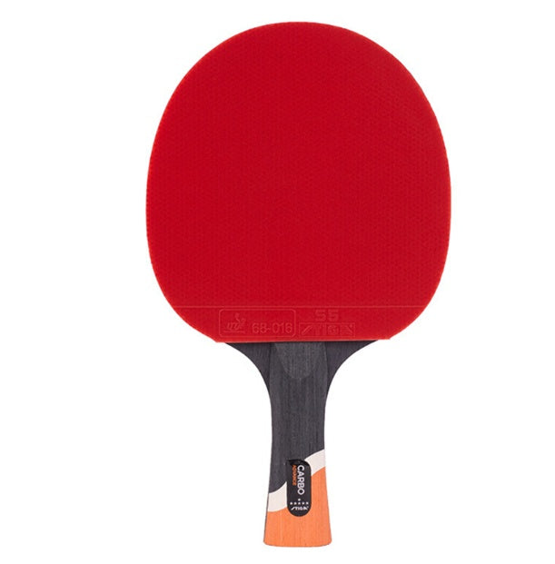 Table Tennis Rackets Professional Single Shot 6 Star Six Carbon Table Tennis Racket Long Handle Shakehand Grip Straight Short