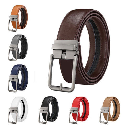 Men's Leather Belt Automatic Buckle Simple Hollow df0846aa e41b 493f b034 731a70aa8b9a
