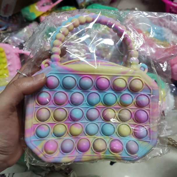 Coin Purse Children's Double-sided Bubble Pearl Tote Chain Bag df23cf66 053d 45d8 9efc 4f4b5be3430d
