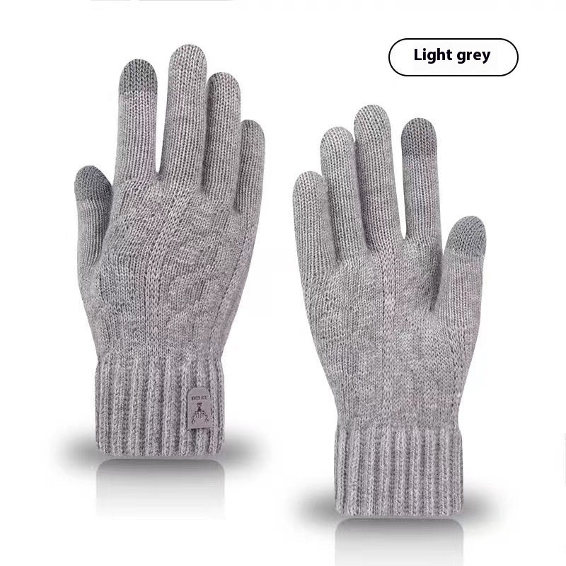 Driving And Riding Cold-proof Woolen Knitted Gloves Man df376cd7 8115 4ebd 8774 cc28173a58dd trans