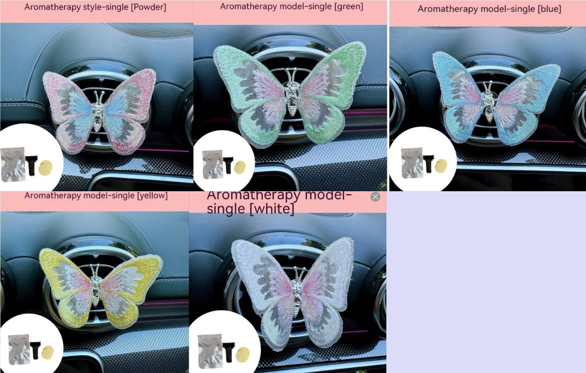 Moving Embroidery Butterfly Center Console Air Outlet Decoration Healing Series Car Accessories df410f5a 0a88 4b1a 82be 5d9bd