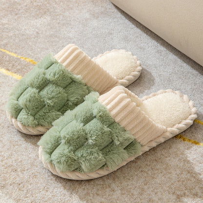 Indoor Warm Platform Couple Plush Slippers df575239 39c3 474f 8015 4f10e55cc76b