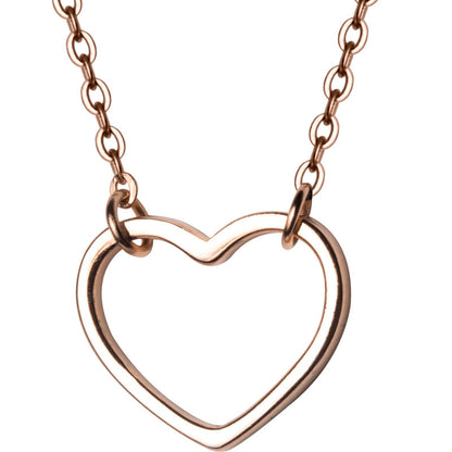 S925 Silver Women's Fashion Sweet Simple Hollow Heart Necklace df63609c 377f 498f a746 838f7cd85d32