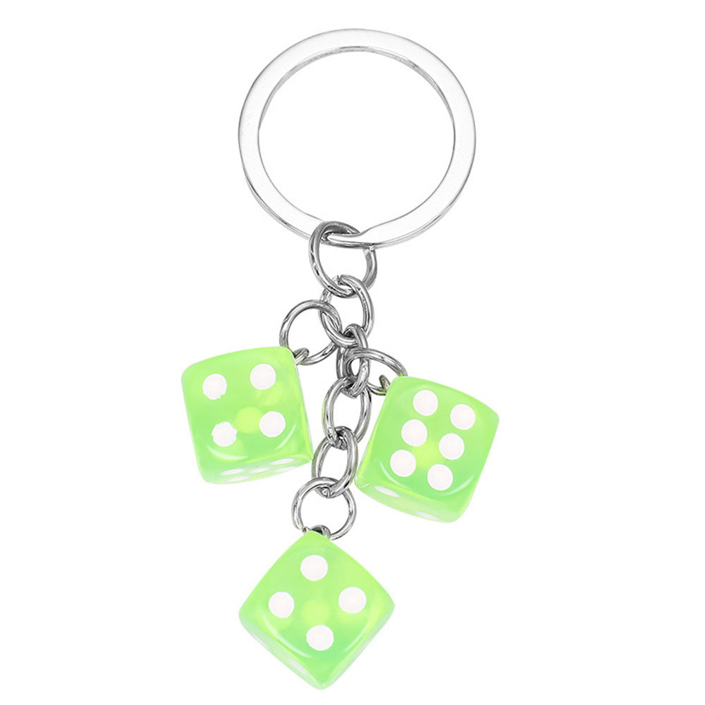 Creative Resin Dice Shape Keychain Pendant Portable Bag Pen Accessories df6d8c9d 0f6f 4c36 980c 3a3a5303ec2e