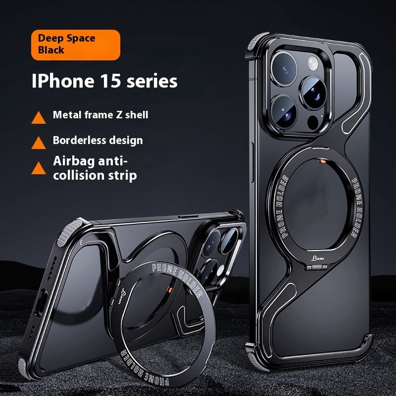 Z-type Metal Bracket Magnetic Phone Case df7355f3 5c71 44d7 957a 2343e08fcbae