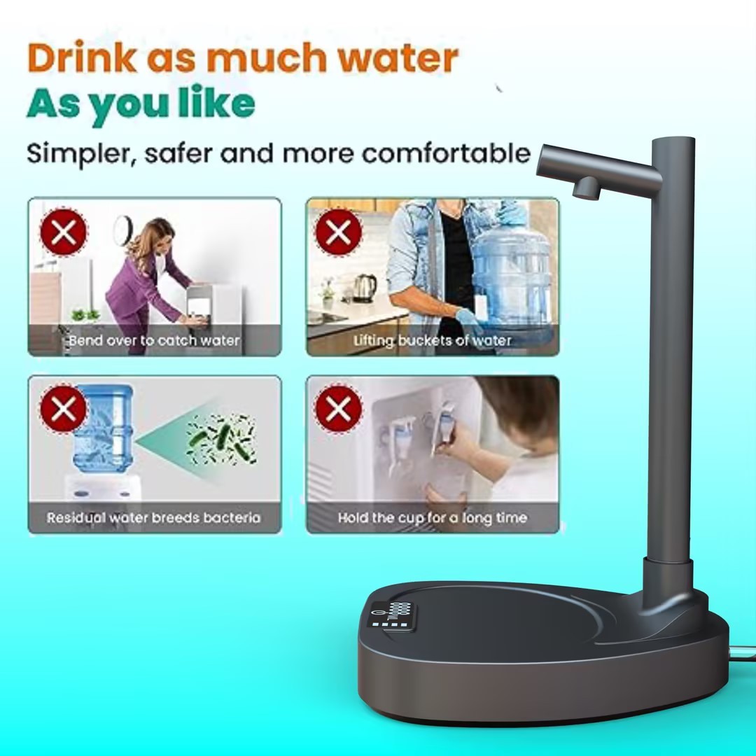 Added Extension Tupe Water Dispenser Automatic Water Bottle Desktop Rechargeable Water Dispenser With Stand df801c29 dbc5 48d