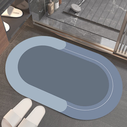 Household Solid Color Bathroom Absorbent Floor Mat df8de465 03d5 497d 9356 712cbd85b2f5