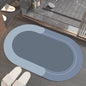 Household Solid Color Bathroom Absorbent Floor Mat df8de465 03d5 497d 9356 712cbd85b2f5