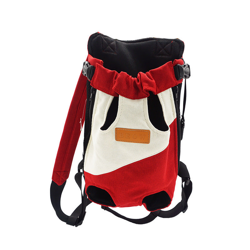 Portable Breathable Comfortable Pet Four-leg Canvas Backpack dfc02f93 2b09 4878 97b8 e08d2240196b