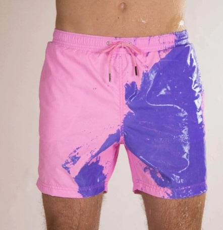 Magical Change Color Beach Shorts Summer Men Swimming Trunks Swimwear Swimsuit Quick Dry bathing shorts Beach Pant dfc67587 a