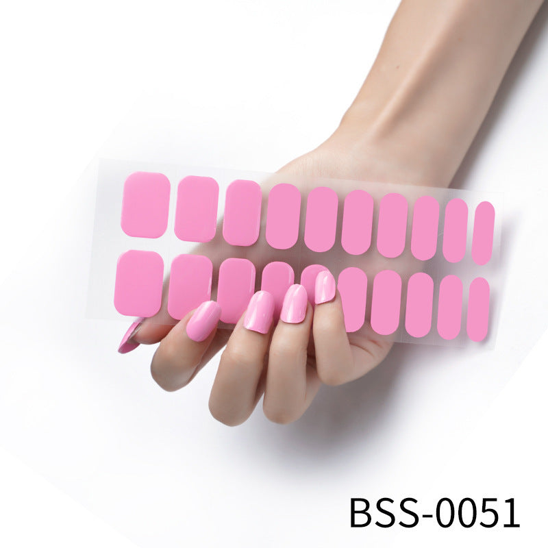 Gel Nail Stickers Pure Color UV Semi-curing Phototherapy dfc78d5b 9e3f 4960 bc26 6e8879d9708c