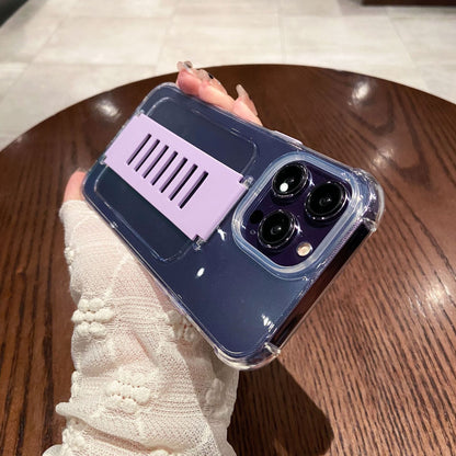 Transparent Case Wrist Strap Bracket Non-slip Phone Case - 图片 3