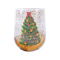 Christmas Tree Cups Heat Resistant Double Layer Flowing Sequins Christmas Cup Household Handwork Cartoon Christmas Trees Tumb