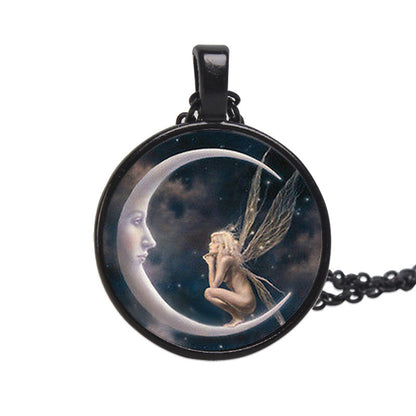 Moon Angel Time Gemstone Necklace dfd274a5 a314 4435 a2ff d22b828076ad