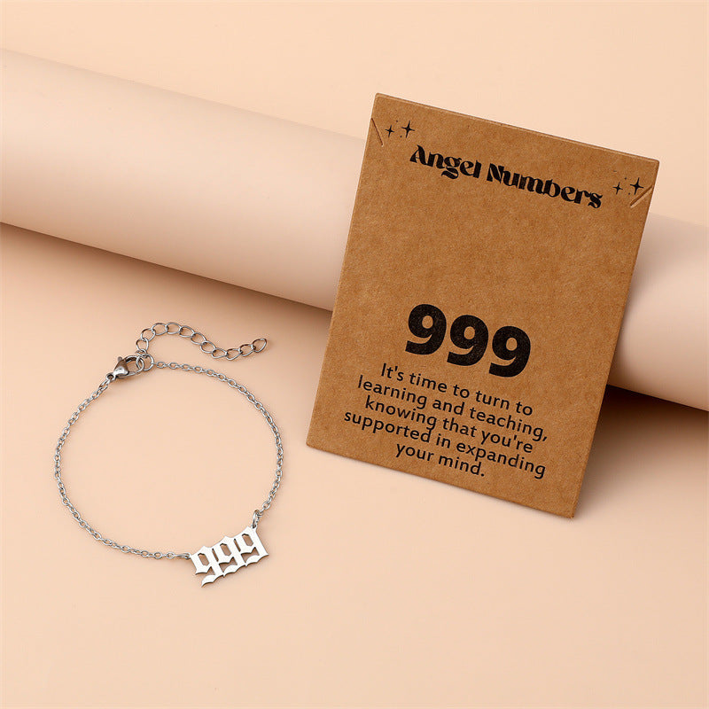 Creative Stainless Steel Angel Digital Bracelet For Women dff465a8 8c1d 4e47 9c7c 6867384ed047