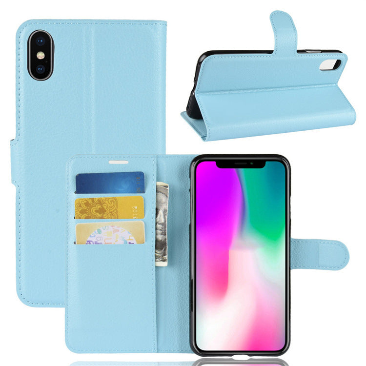 Litchi Pattern Leather Case For  Case dffd283f 9105 424f 80e9 6e2f42959a6d