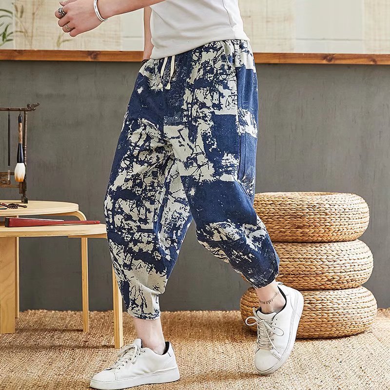 Summer Bloomers Men's Linen Wide Leg Loose dffdc3a0 63ba 400b 9f6f 699612bcf77f