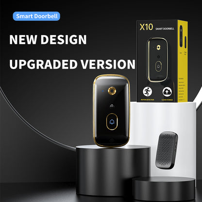 Smart Wireless Video Doorbell X10 – 720P HD, PIR Motion Detection, 2-Way Talk, Night Vision, 3600mAh Battery, Voice Changer d