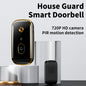 Smart Wireless Video Doorbell X10 – 720P HD, PIR Motion Detection, 2-Way Talk, Night Vision, 3600mAh Battery, Voice Changer d