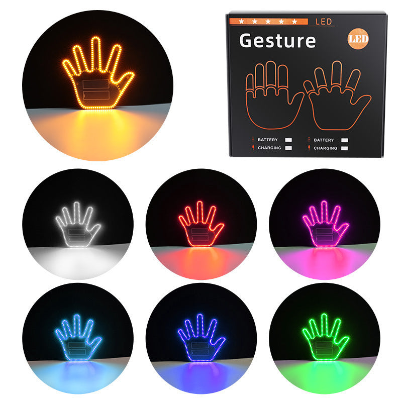 Car Gesture Light Finger Lights Car Multifunction Prompt Warning Light home decor e0056fb2 fa34 4dae 83f2 a8ddca3984c8