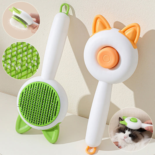 Pet Dog Brush Cat Comb Self Cleaning Pet Hair Remover Brush For Dogs Cats Grooming Tools Pets Dematting Comb Dogs Accessories
