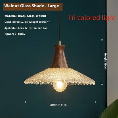Retro Simple Restaurant And Cafe Xuan Brass Glass Chandelier e0175a51 2c10 4d1d 957f 3455c206eed7