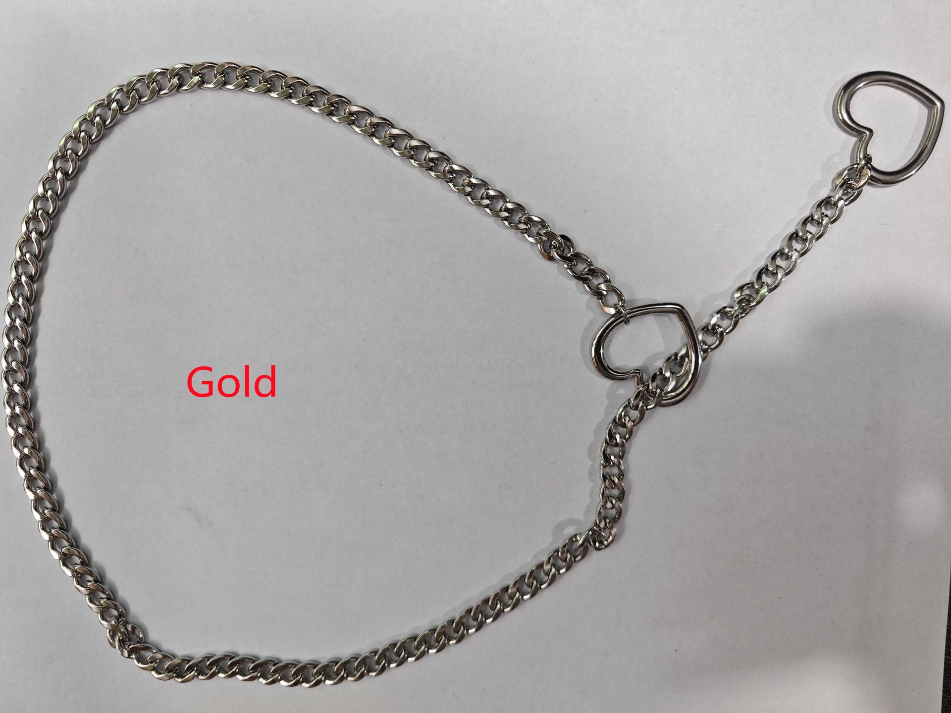 Cuban Adjustable Heart Shaped Necklace e023c8e3 2ed2 4b06 acb0 3b70dcad81ac