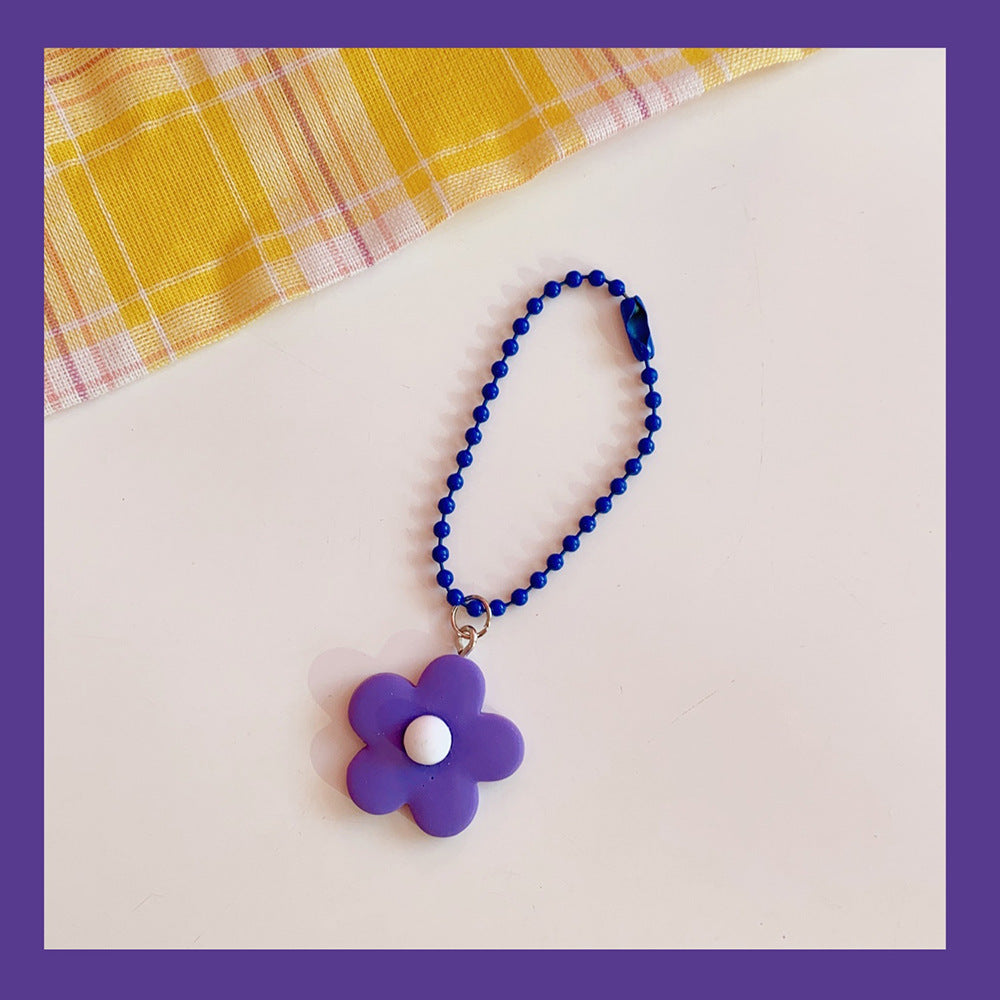 Fashion Colorful Flower Shape Pendant Keychain e0378e91 d8f9 4242 a8e2 517d168bf3b2