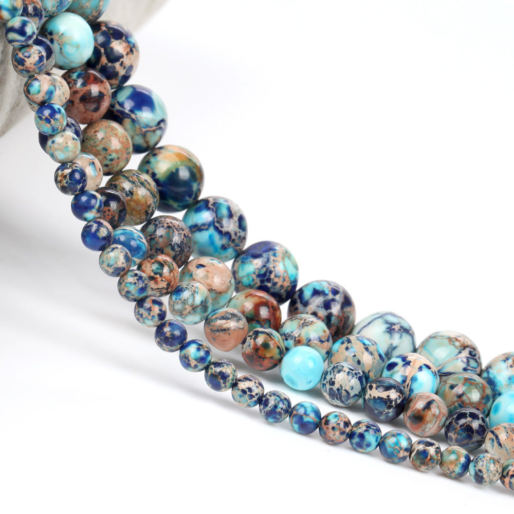 Natural Lapis Lazuli Emperor Turquoise Handmade DIY Bead Semi-finished Product e0386d77 cfd8 4371 a753 c1774b6773ea