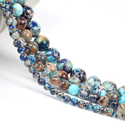 Natural Lapis Lazuli Emperor Turquoise Handmade DIY Bead Semi-finished Product e0386d77 cfd8 4371 a753 c1774b6773ea