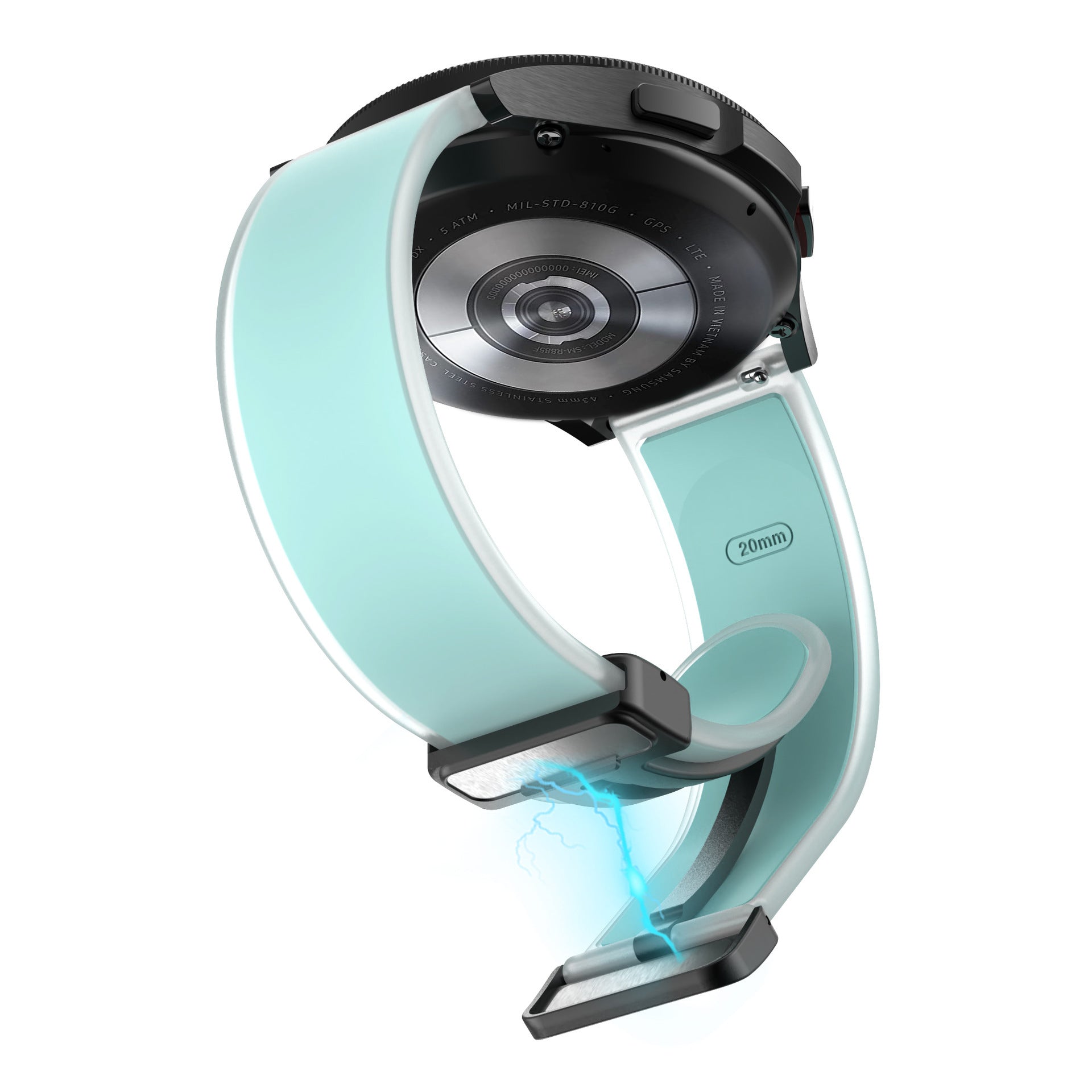 Universal Folding Magnetic Buckle Transparent Silicone Strap e03db112 0c89 40f2 ac69 edf219d4e54d