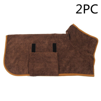 Absorbent Pet Bathrobe With Waist-wrapped Microfiber e047d995 f445 41be a5bb 6b8951237187