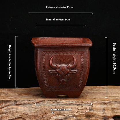 Purple Sand Flowerpot Classical Square Stick Bottle Desktop e057ee4c 1150 44a5 b427 47e194a0ee99