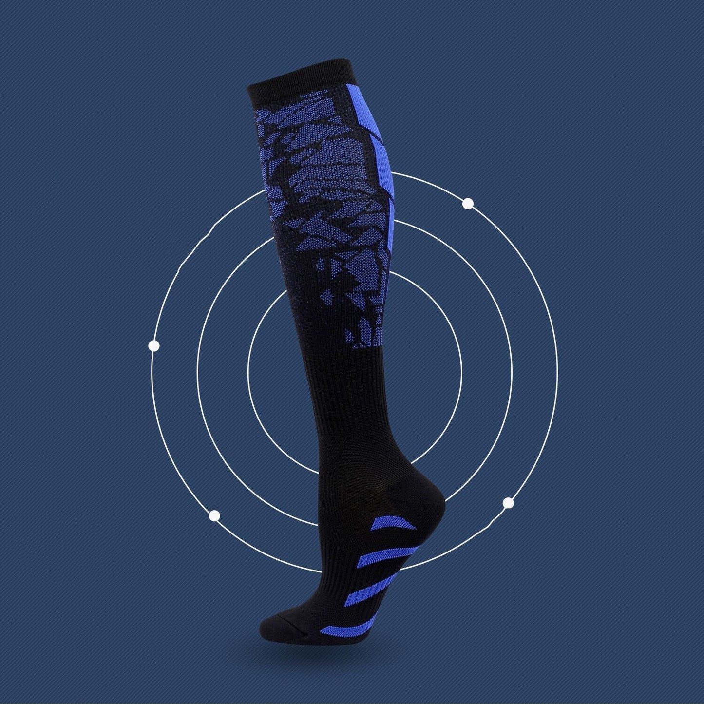 Black Heart Pattern Calf Socks Heart Pattern Running Socks e06bb415 d1e9 4bce 8e7b 0f6c567e1fb1