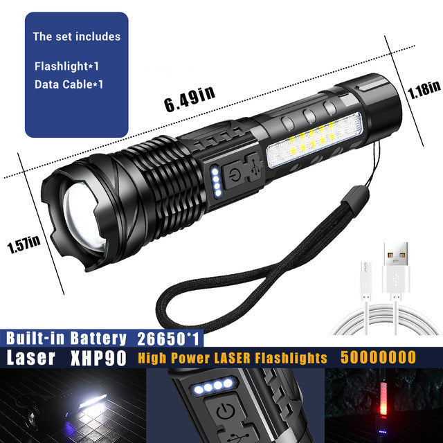 White Laser Waterproof Strong Light Flashlight e06e7621 1ebc 4481 b6d6 dcb459c797db