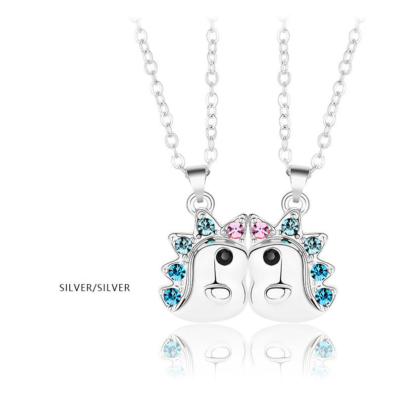 Couples European And American Style Three-dimensional Effect Magnetite Necklace e080f314 48af 4036 814a eeb048d18cb6