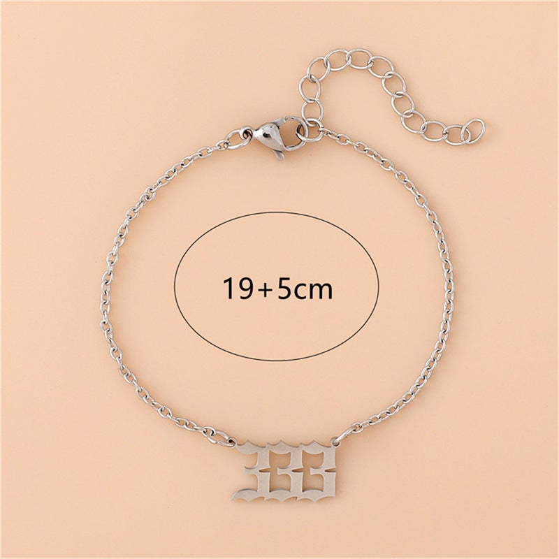 Creative Stainless Steel Angel Digital Bracelet For Women e0870fc5 338e 4bd5 a7f0 f79eead204bc
