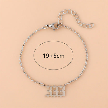 Creative Stainless Steel Angel Digital Bracelet For Women e0870fc5 338e 4bd5 a7f0 f79eead204bc