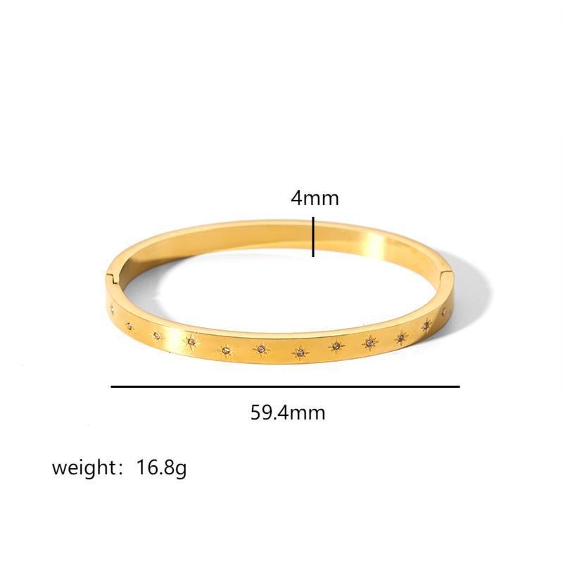 Ins Style Titanium Steel Bracelet Six-pointed Star Buckle e099f00d 80a6 4c3e 925c 34ec2a8682be