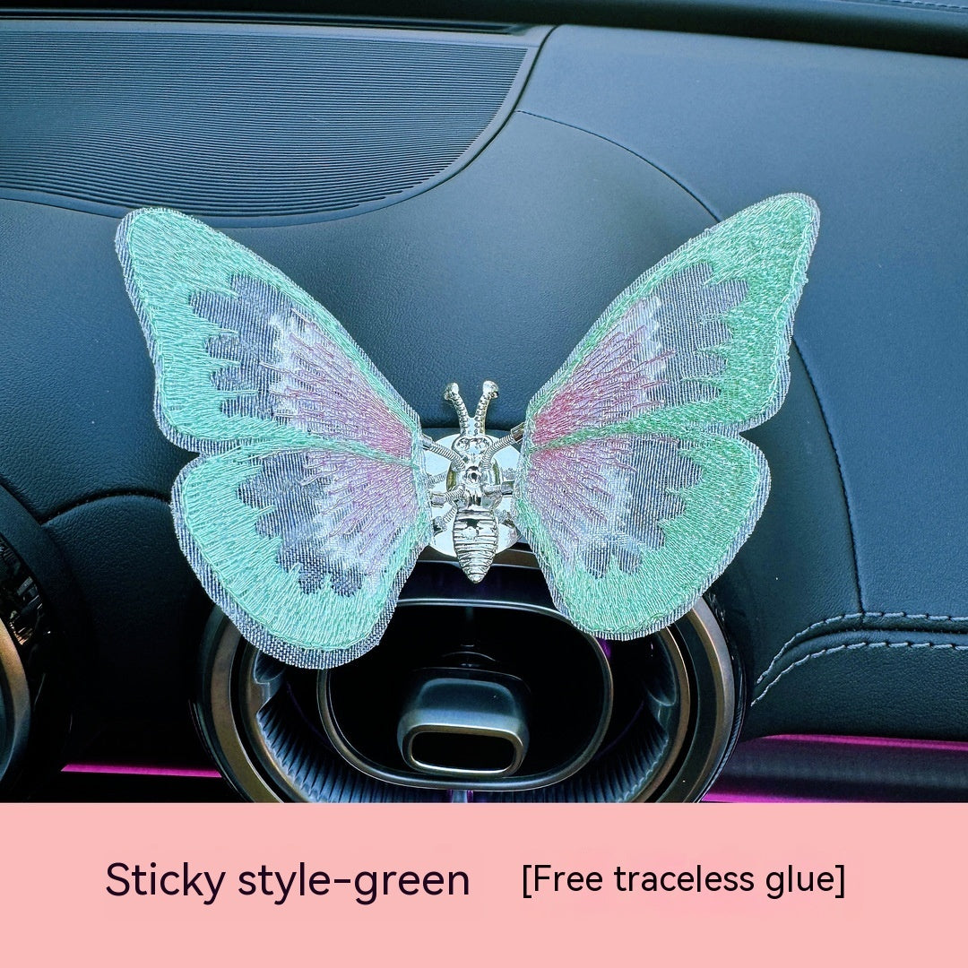 Moving Embroidery Butterfly Center Console Air Outlet Decoration Healing Series Car Accessories e0b7f3b4 d06f 476a 91e9 8b9c9