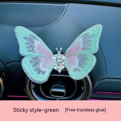Moving Embroidery Butterfly Center Console Air Outlet Decoration Healing Series Car Accessories e0b7f3b4 d06f 476a 91e9 8b9c9