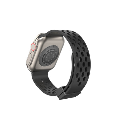 Watchs8 Universal Hole Ventilation Magnetic Suction Silicone Strap e0b85d81 56b7 4929 939a e6666b684def