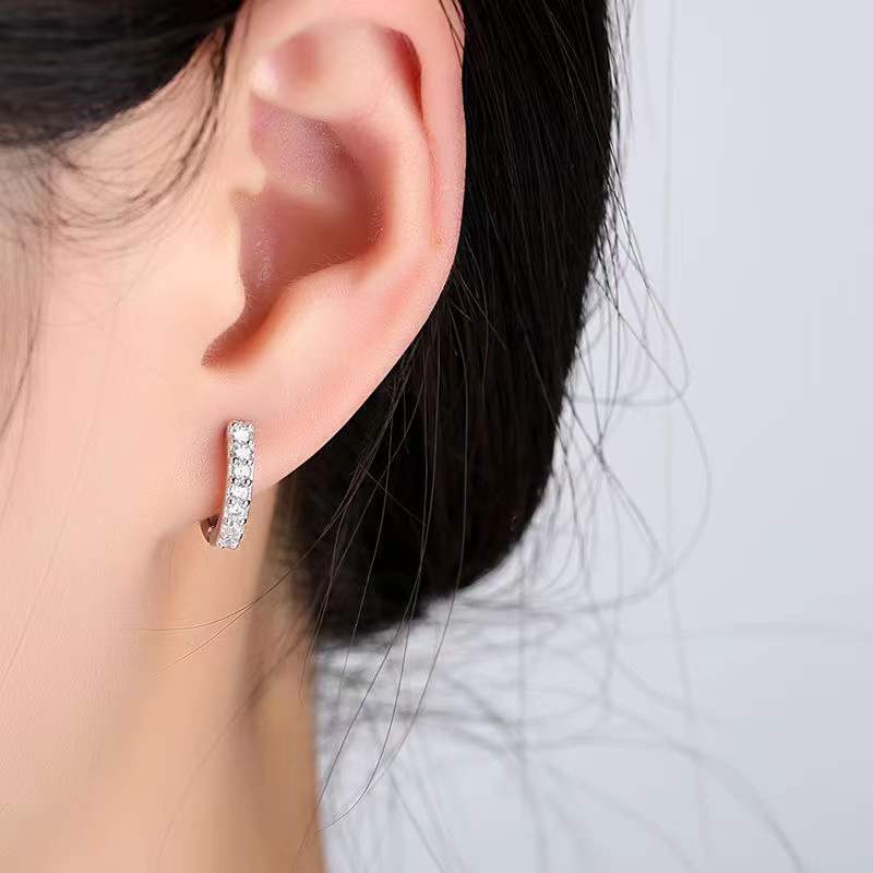 Single Row Rhinestone Earrings Female All-matching Graceful e0cacaec e75a 499e a5c0 f6093af353cd