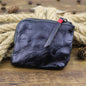 Textured Wear-resistant Genuine Leather Vintage Unisex Mini Purse e0dc00d9 db34 433d 9125 39d0033e16cd