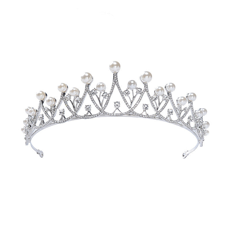 Simple Rhinestone Silver Headband Crown e0ec33d9 ea2d 475d 9e1c b9dcbe8f382e