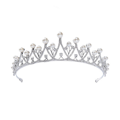 Simple Rhinestone Silver Headband Crown e0ec33d9 ea2d 475d 9e1c b9dcbe8f382e
