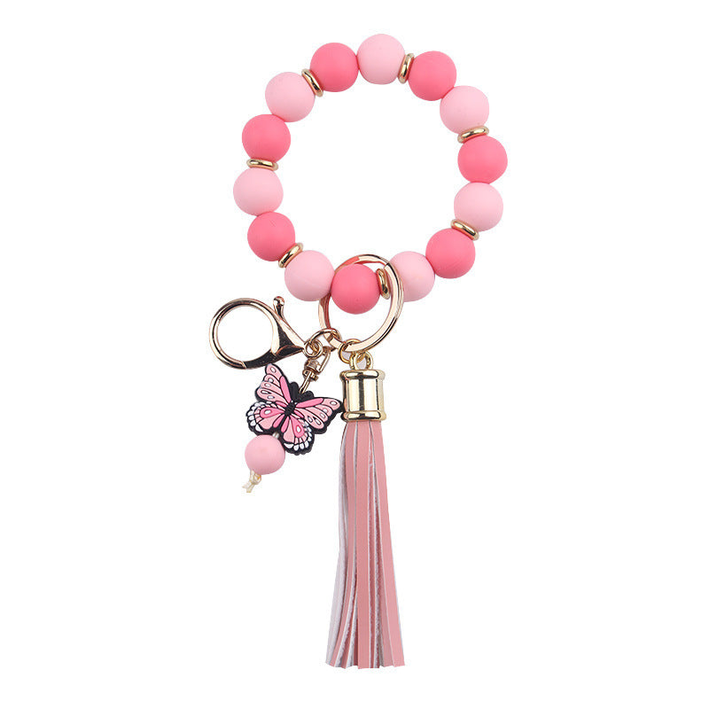 Creative DIY Beaded Cartoon Butterfly Wrist Keychain e0f9b615 fb28 4aa8 a83a 999fe5f11fec