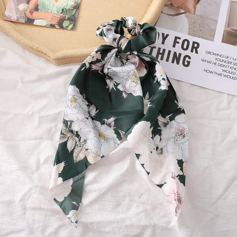 French Streamer Headband Silk Scarf Head Rope